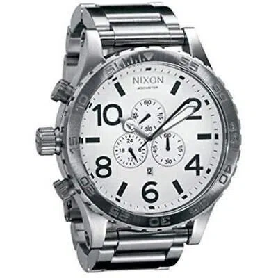 Pre-owned Nixon Chrono Quartz Men's Watch 51-30 Chrono A083100