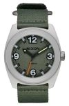 Nixon Clutch Webbing Strap Watch, 42mm In Green