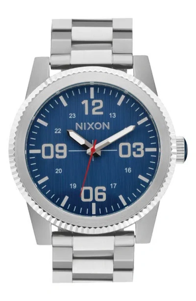Nixon Corporal Bracelet Watch, 48mm In Metallic