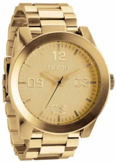 Pre-owned Nixon Corporal Ss Watch - All Gold -