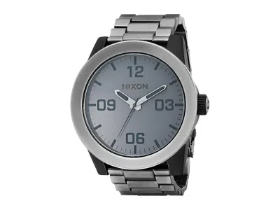 Nixon Corporal Ss Watches Matte Black/matte Gunmetal: One Size In Multi