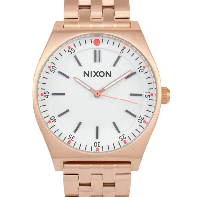 Nixon Crew 39mm All Rose Gold/cream Stainless Steel Watch A1186-2761
