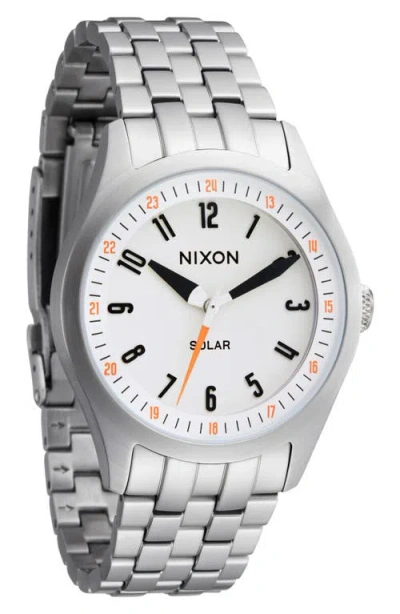 Nixon Echo Solar Automatic Bracelet Watch, 38mm In Metallic