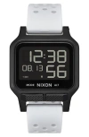Nixon Heat Digital Rubber Strap Watch In Multi