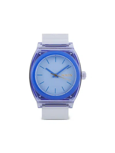 Pre-owned Nixon Medium Time Teller 31mm In Blue
