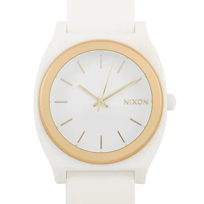 Nixon Medium Time Teller P White / Gold Ano 31mm Watch A119-1297 In Multi