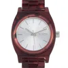 Nixon Medium Time Teller Red Acetate 31mm Watch A1214 200 In Multi