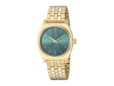 Nixon Medium Time Teller Watches Light Gold/turquoise: One Size