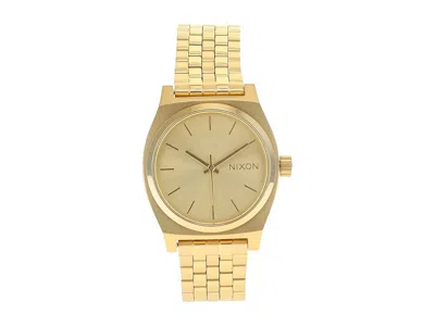 Nixon Medium Time Teller Women's Watches All Gold, Silver Tone/stainless Steel