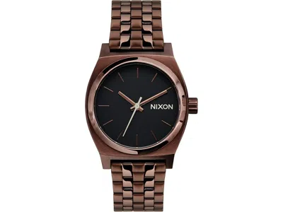 Nixon Medium Time Teller Women's Watches Chocolate/black Coffee, Stainless Steel/steel
