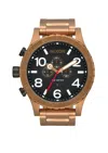 Nixon 51-30 Chronograph Bracelet Watch, 51mm In Gold