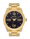Nixon Men's Corporal Stainless Steel Watch In Gold Indigo In Gold