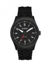 Nixon Men's Echo 38 Waterproof Analog Watch In Black-black In Black