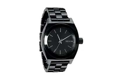 Pre-owned Nixon Men's  The Ceramic Time Teller A25000000 Watch In Stainless Steel