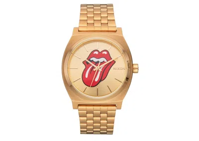 Pre-owned Nixon Men's  X Rolling Stones Time Teller A135650900 Watch In Stainless Steel