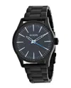 Nixon Men's Sentry 38 Ss Brown Dial Watch In Black