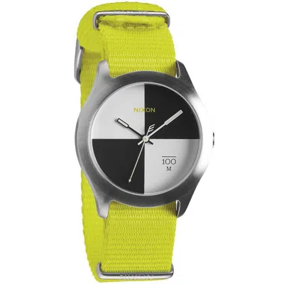 Nixon Men's The Quad Multicolor Dial Watch In Green
