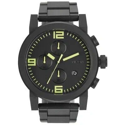 Pre-owned Nixon Mens The Ride Ss Black Dial Watch - A347-1256