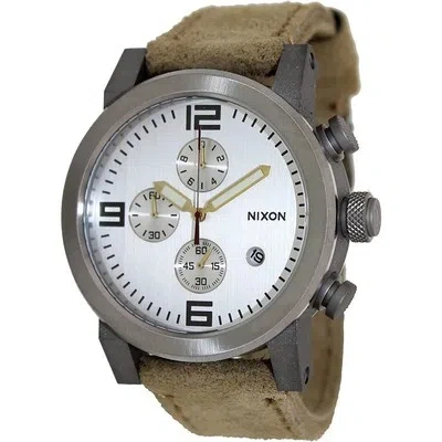 Pre-owned Nixon Mens The Ride White Dial Watch - A315-1261