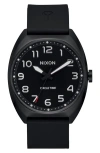 Nixon Mullet Silicone Strap Watch In Black
