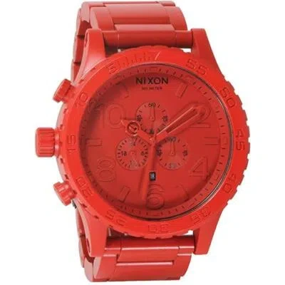 Pre-owned Nixon 51-30 Chrono Quartz Men's Chrono Watch A083-191 Red Jp