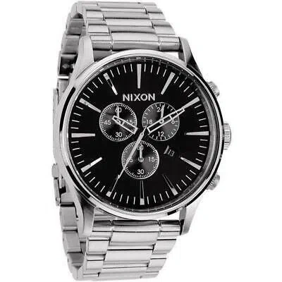 Pre-owned Nixon Watch Men's Sentry Chrono A386-000 A386000