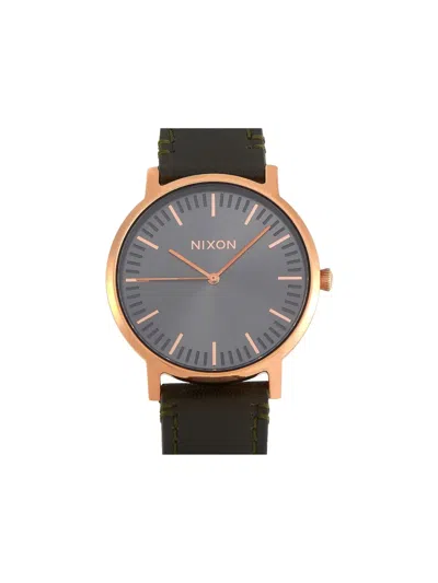 Pre-owned Nixon Porter 40mm In Black