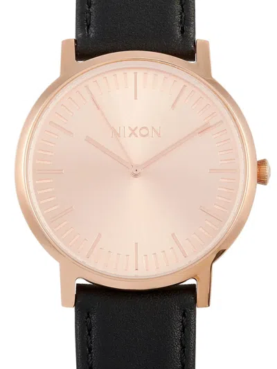 Pre-owned Nixon Porter 40mm In Pink