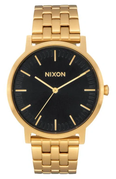 Nixon Porter Bracelet Watch, 40mm In Gold
