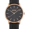 Nixon Porter Leather 40 Mm Stainless Steel Watch A1058 1098 In Multi