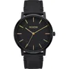 Nixon Porter Strap Watch, 40mm In Black/gold