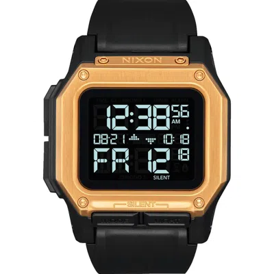 Nixon Regulus Digital Watch, 46mm In Black/gold