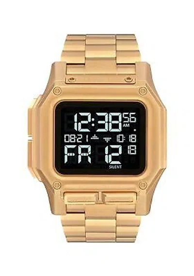 Pre-owned Nixon Regulus Ss A1268-100m Water Resistant Men's Digital Sport Watch (46mm W... In All Gold