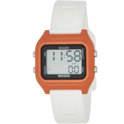 Nixon Ripper Digital Silicone Strap Watch In White