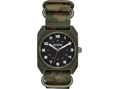 Nixon Scout Nato Watches Dark Olive/camo: One Size In Green