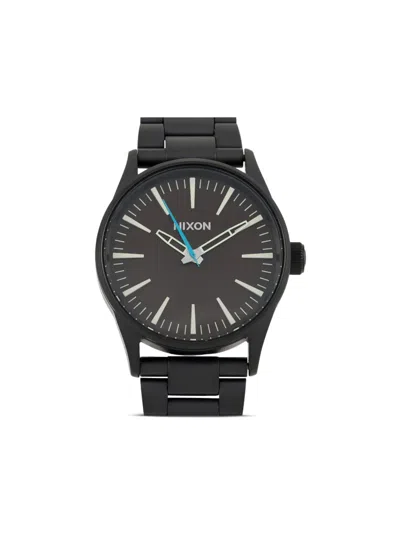Pre-owned Nixon Sentry 38mm In Black