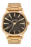 Nixon Sentry 4th Dimension Wobble Bracelet Watch, 42mm In Gold