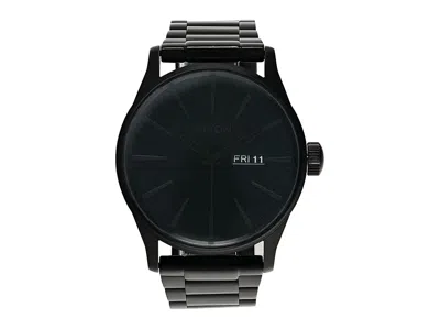 Nixon Sentry Ss Watches All Black/black: One Size In Purple