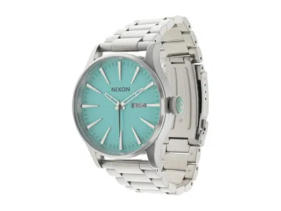Nixon Sentry Ss Watches Silver/turquoise: One Size In Neutral
