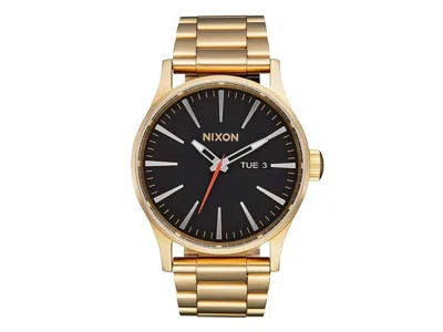 Nixon Sentry Ss Watches Yellow Gold / Black: One Size