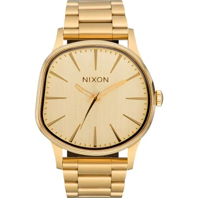 Nixon Sentry Wobble Bracelet Watch, 42mm In Gold
