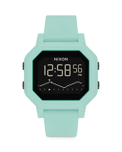 Nixon Siren Digital Watch, 38mm In Aqua
