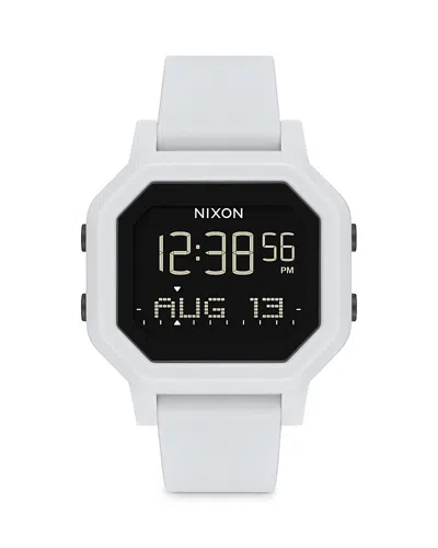 Nixon Siren Digital Watch, 38mm In White