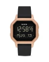 Nixon Siren Ss Watch, 33mm X 36mm In Black/rose Gold