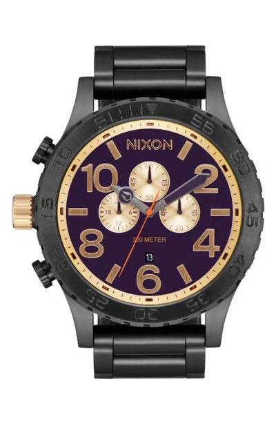 Nixon 'the 51-30 Chrono' Watch, 51mm In Gray