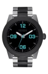 Nixon The Corporal Bracelet Watch, 48mm In Black