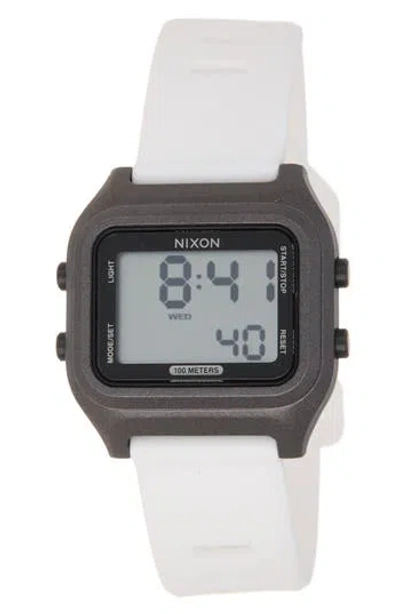 Nixon The Ripper Silicone Strap Digital Watch, 36.5mm In Multi