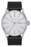 Nixon Men's Sentry Watch In Matte Black/gold