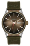 Nixon The Sentry Nylon Strap Watch, 42mm