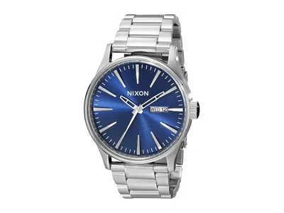 Nixon The Sentry Ss - The Blue Sunray Collection Analog Watches Blue Sunray: One Size In Silver